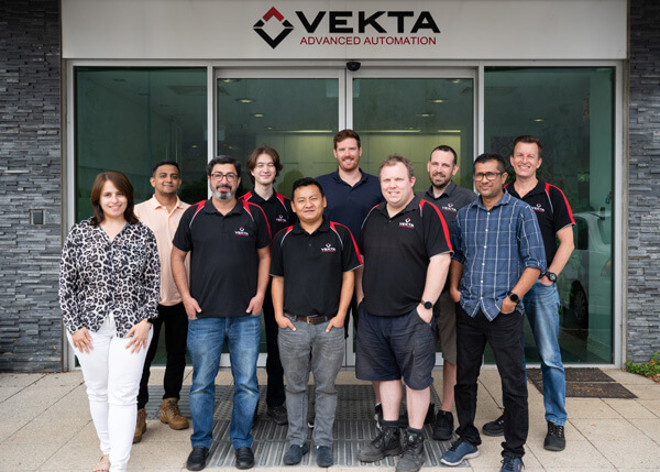 The Vekta Team Group Photo outside Vekta HQ